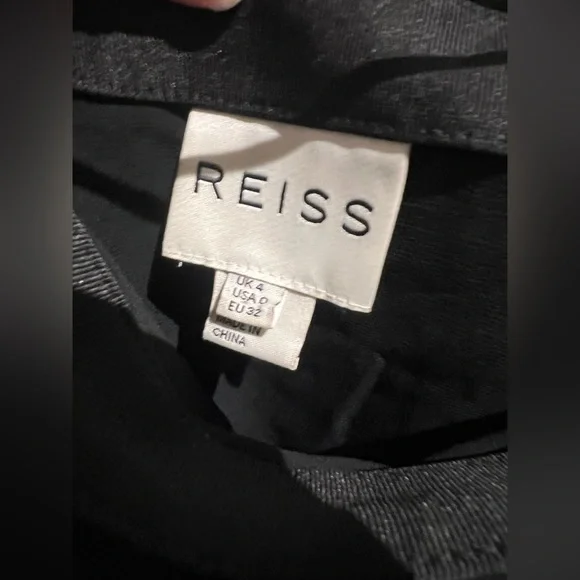 Reiss Pleated Midi Skirt in Black EU 32 US 0 - Picture 3 of 4